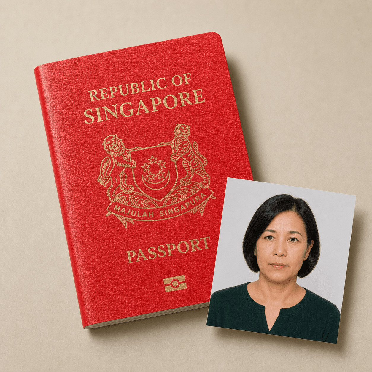 Singapore Passport photo product preview