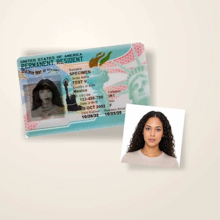 US Green Card photo product preview